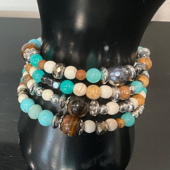 Boho “ Marie “ Boho Beaded Wrap Around Necklace or Bracelet R4B One Size R4B - Picture 4 of 4